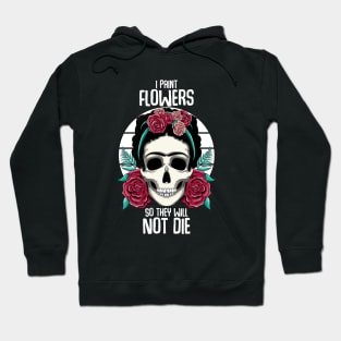 Frida Kahlo Floral Skull Hoodie